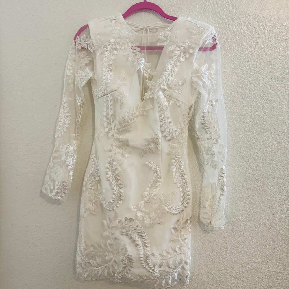 Elliat - Davison Mini White dress in lace